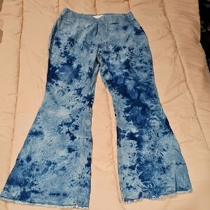 Women's Blue Tie-Dye Jeans 14